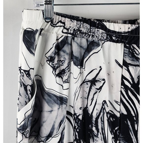 Lily by Firmiana Pants Womens 3XL Multicolor Geometric Palazzo Wide Leg Pant NWT - Picture 3 of 9